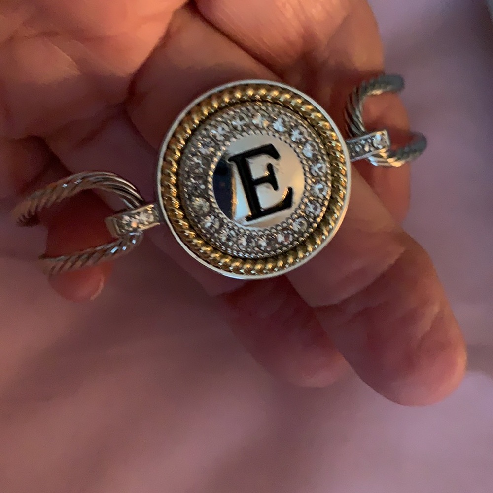 Bangle Initial “E” Bracelet